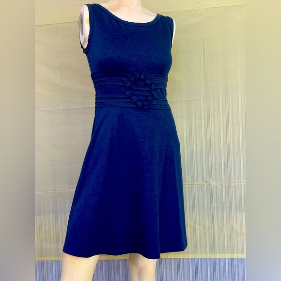 Max Studio Midnight Blue Midi Dress XS NWT - Picture 4 of 16